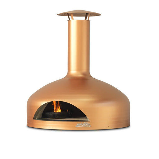 Polito Giotto wood fired pizza oven in copper