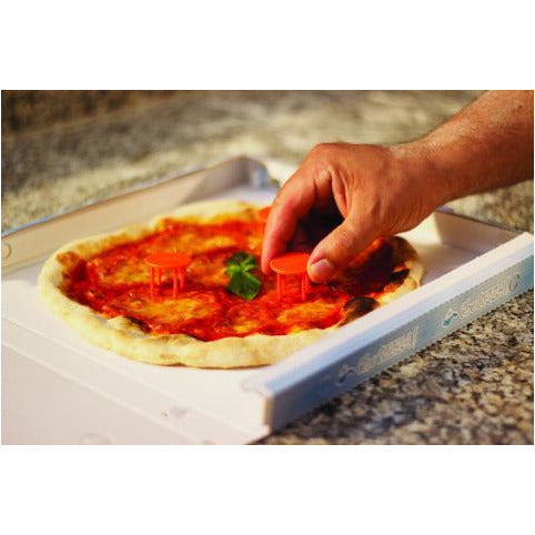 Spacers for cardboard pizza delivery