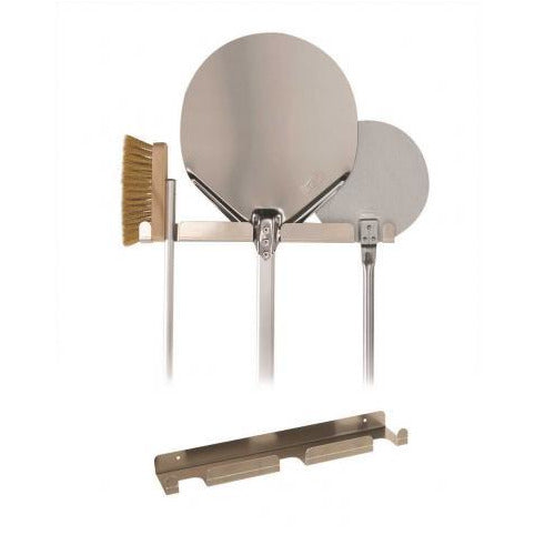 Wall aluminum alloy peel rack, holding up to 3 peels