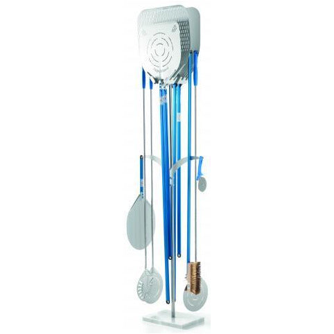 Free-standing peel rack with marble base -10 slots