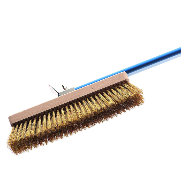 Large Rotating Head Pizza Oven Brush with Brass Bristles - Azzurra Line