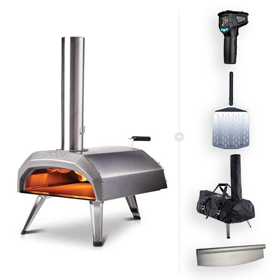 Ooni pizza ovens Wood Only / Perforated Peel (+$38) Ooni Karu 12 | Wood Fired Pizza Oven - Protect & Serve Bundle