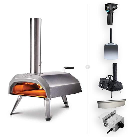 Ooni Wood Fire Pizza Oven Add Gas Burner (+$185) Ooni Karu 12 | Wood Fired Pizza Oven - Protect & Serve Bundle